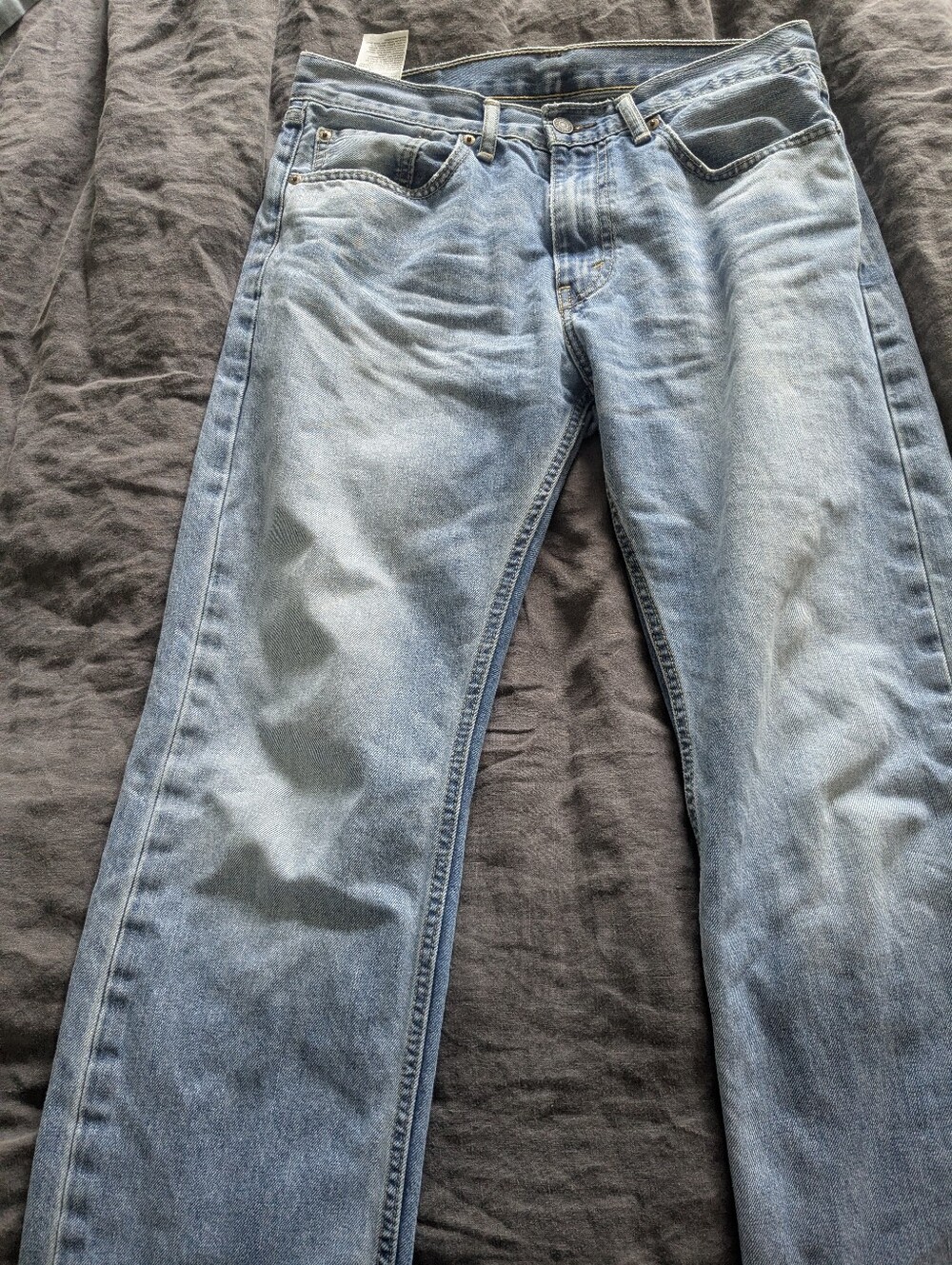 Levi's 505 Light Wash Cotton Jeans